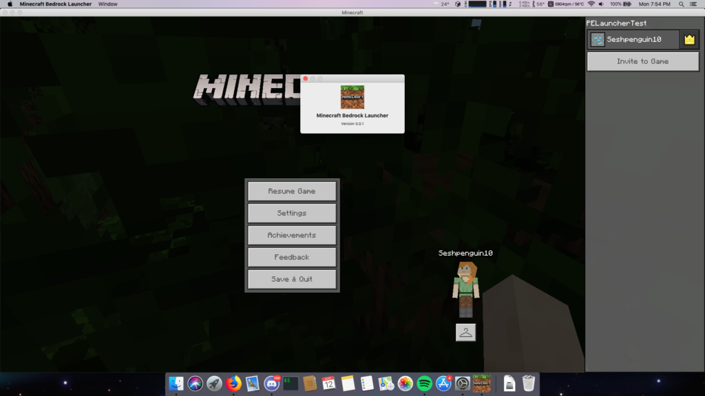 Minecraft Bedrock Windows 10 Edition Pocket Edition For Macos And Linux Seshan S Personal Website
